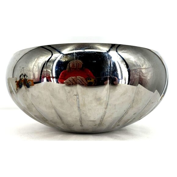 Georg Jensen Bernadotte Stainless Steel Large Bowl 10" Dia Denmark - Picture 5 of 9